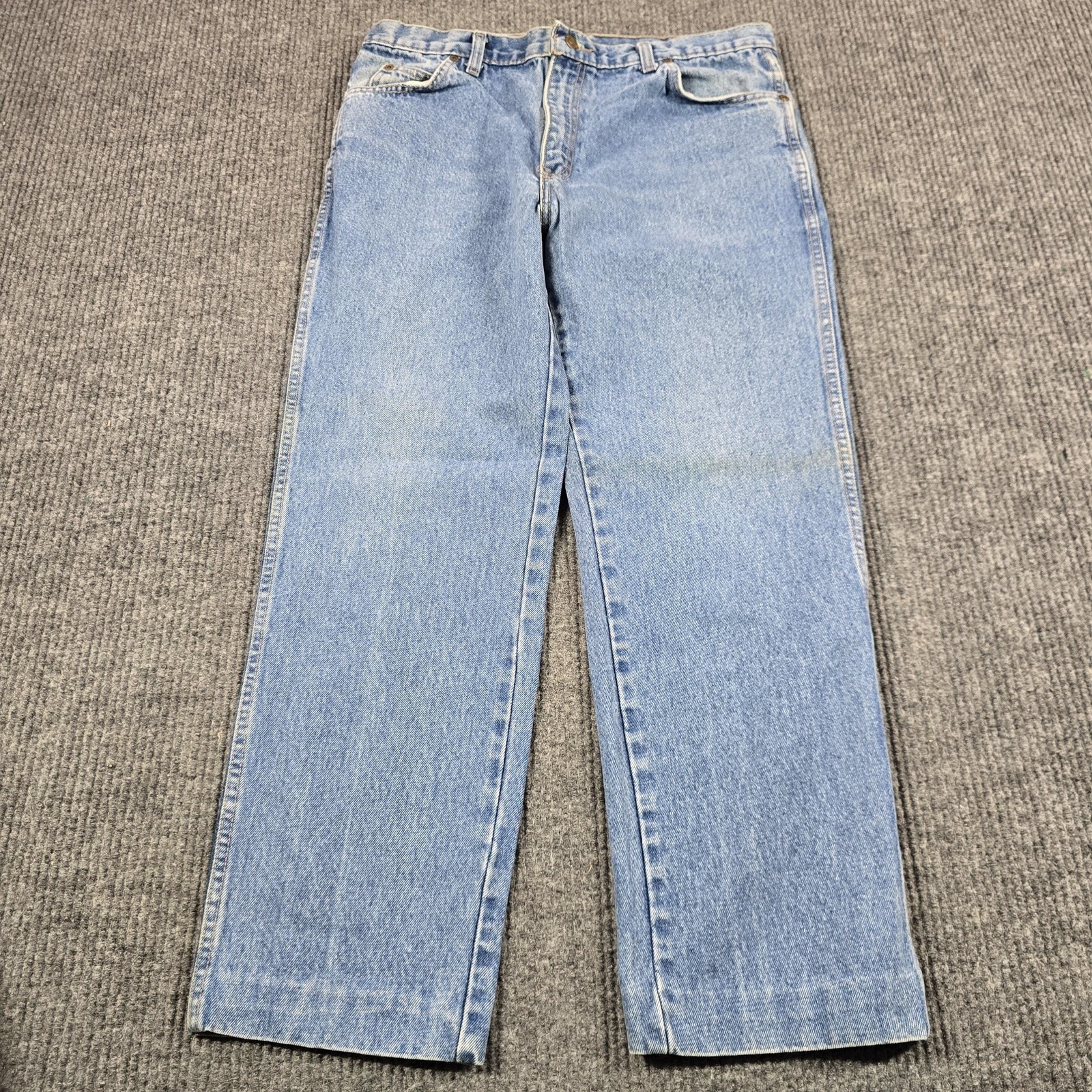 Vintage Calvin Klein Jeans Mens 36 Blue Double Stone Wash Usa Made Denim 33x27
